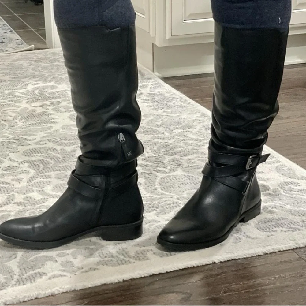 Sam Edelman Patsy Elegant Black Over the Knee Boots